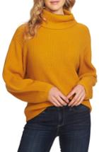 Women's Vince Camuto Slouchy Turtleneck Sweater, Size - Yellow
