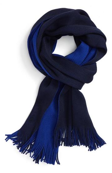 Men's Boss Albas Wool Scarf, Size - Blue