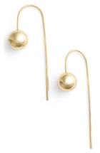 Women's Argento Vivo Sphere Threader Earrings