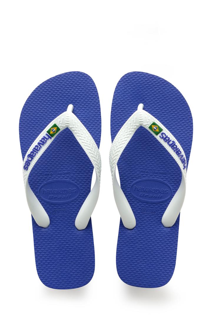 Women's Havaianas Brazil Logo Flip Flop - Blue