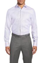Men's Boss X Nordstrom Jerrin Slim Fit Solid Dress Shirt - Purple