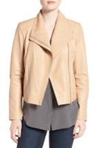 Women's Cole Haan Modern Lambskin Leather Moto Jacket