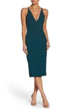 Women's Dress The Population Lyla Crepe Sheath Dress - Green