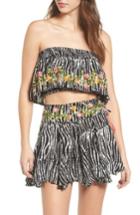 Women's Raga Before Dawn Strapless Crop Top - Black