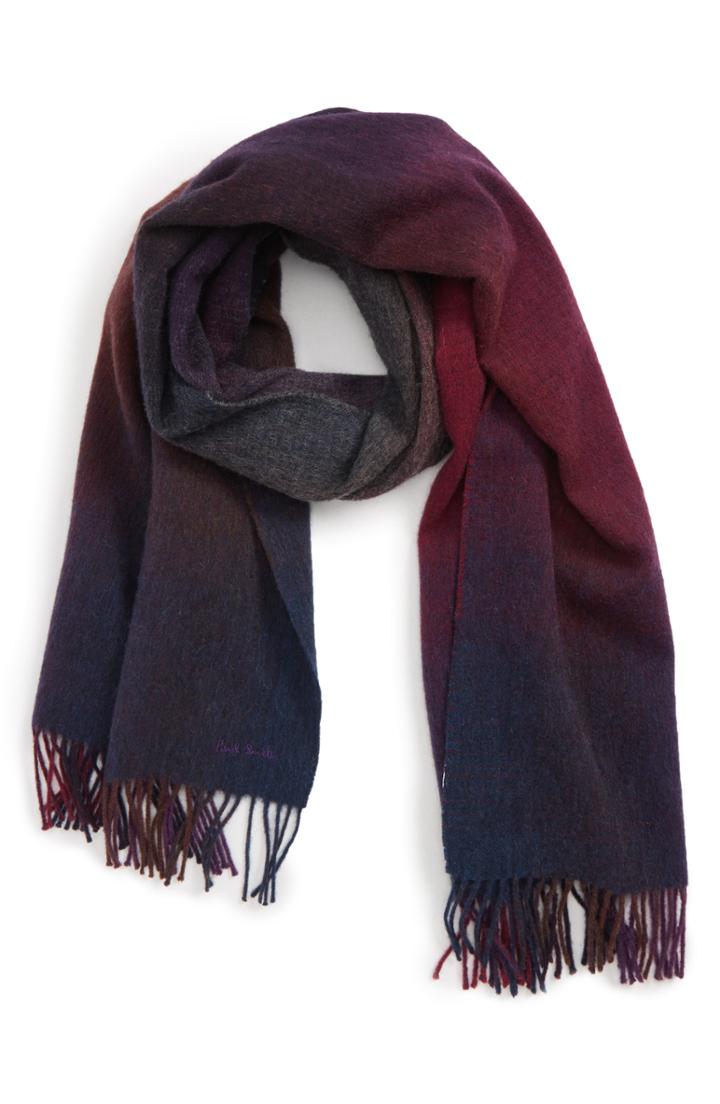 Men's Paul Smith Cosmos Scarf, Size - Purple