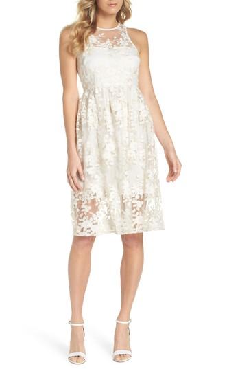 Women's Trina Trina Turk Arroyo Lace Dress - Yellow