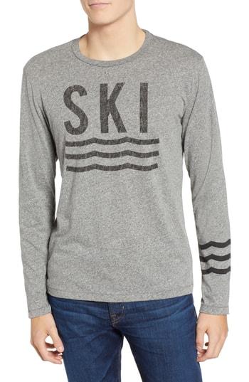 Men's Sol Angeles Ski Waves Long Sleeve T-shirt - Grey