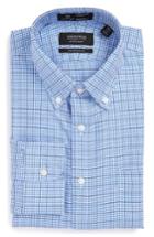 Men's Nordstrom Men's Shop Smartcare(tm) Traditional Fit Check Dress Shirt .5 - 33 - Blue