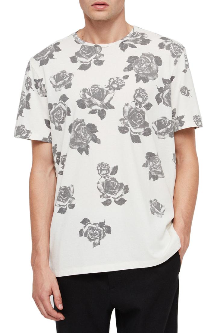 Men's Allsaints Thorn Short Sleeve Crewneck T-shirt - White