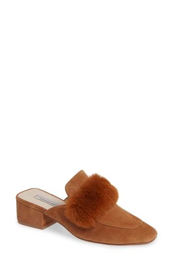 Women's Kristin Cavallari Fearless Faux Fur Mule M - Brown