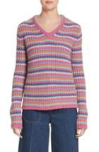 Women's Marc Jacobs Stripe Cashmere Sweater - Pink