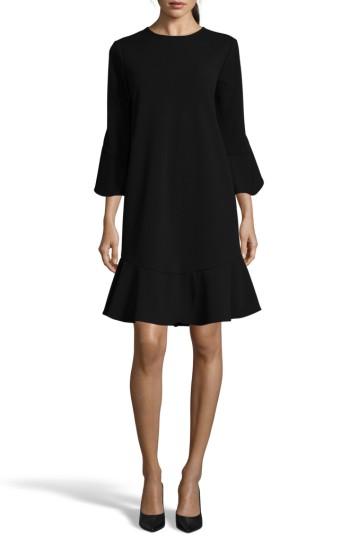 Women's Eci Ruffle Bell Sleeve Shift Dress - Black