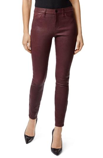 Women's J Brand '8001' Lambskin Leather Pants - Purple