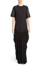 Women's J.w.anderson Chain Trim Jersey Maxi Dress - Black