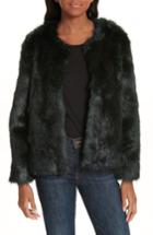 Women's Ba & Sh Waddy Faux Fur Coat - Green