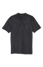 Men's John Varvatos Collection Regular Fit Cotton Henley - Grey
