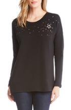 Women's Karen Kane Star Embellished Sweater - Black