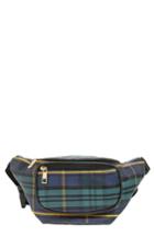 Jane & Berry Plaid Belt Bag - Green