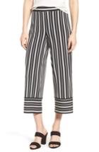 Women's Chaus Wide Leg Stripe Pant - Black