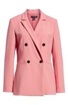 Women's Halogen Double Breasted Blazer - Pink