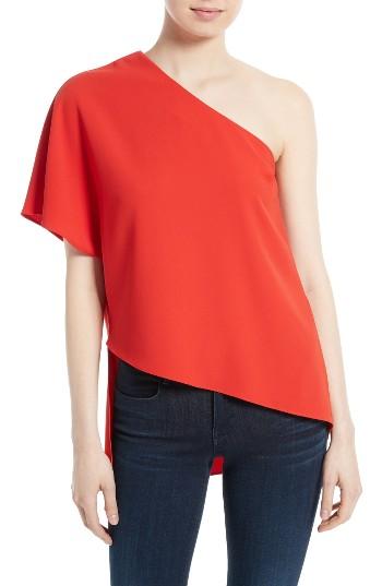 Women's Alice + Olivia Mellie One-shoulder Drape Top