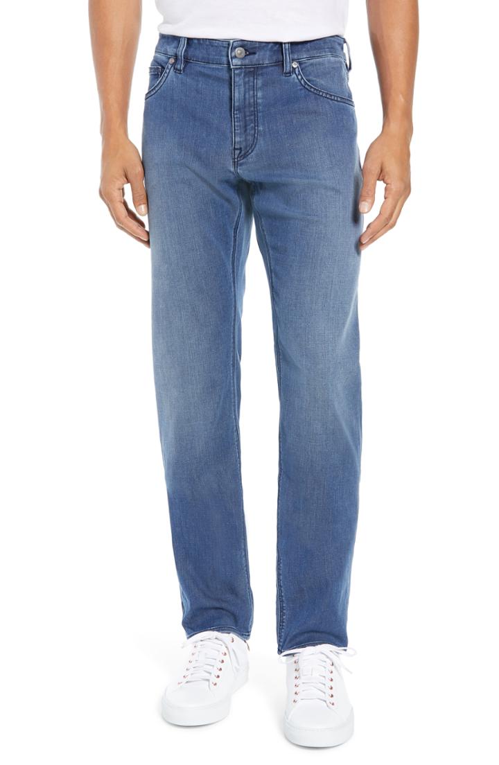 Men's Boss Maine Slim Fit Stretch Denim Jeans X 34 - Blue
