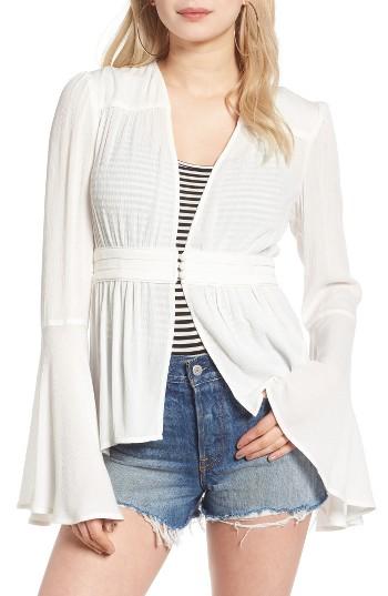 Women's Sun & Shadow Waist Detail Blouse