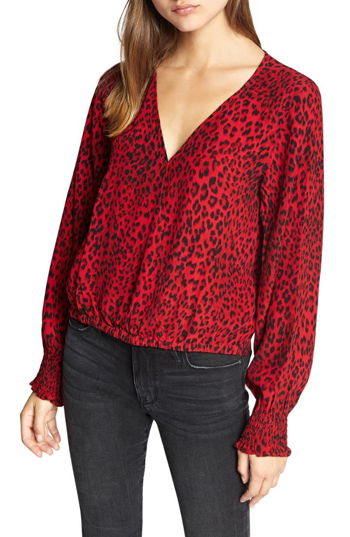 Women's Halogen Belted Poplin Shirt, Size - Black