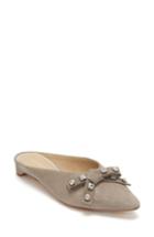 Women's Etienne Aigner Joy Embellished Bow Mule M - Grey