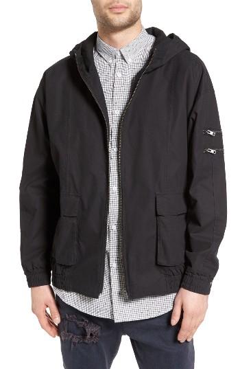 Men's Zanerobe Boxy Hooded Jacket - Black