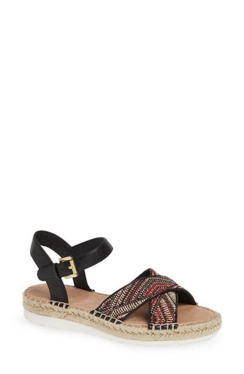 Women's Caslon Jute Sandal M - Red