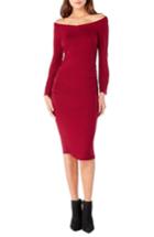 Women's Michael Stars Off The Shoulder Body-con Dress - Red