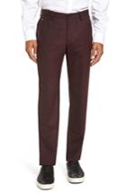 Men's Boss Gaetano Fit Wool Trousers, Size 32r - Red