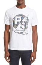 Men's Ps Paul Smith Floral Logo Graphic T-shirt - White