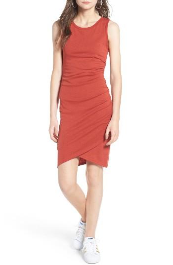 Women's Leith Ruched Body-con Tank Dress - Red