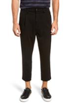 Men's Hudson Pleated Cropped Pants - Black