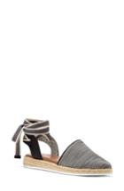 Women's Ed Ellen Degeneres Lourana Ankle Wrap Espadrille .5 M - Grey