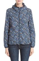 Women's Moncler Vive Floral Print Hooded Jacket - Blue