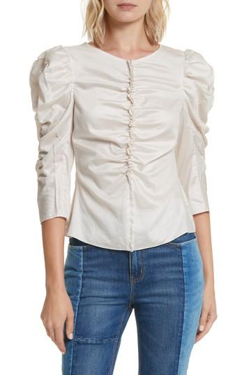 Women's La Vie Rebecca Taylor Washed Sateen Top