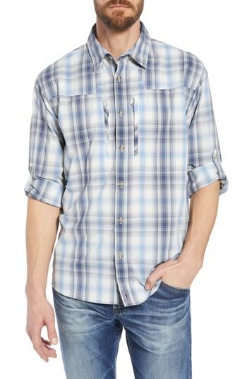 Men's Patagonia Regular Fit Plaid Sport Shirt - Blue