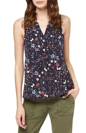 Women's Sanctuary Joey Floral Print Shell - Black