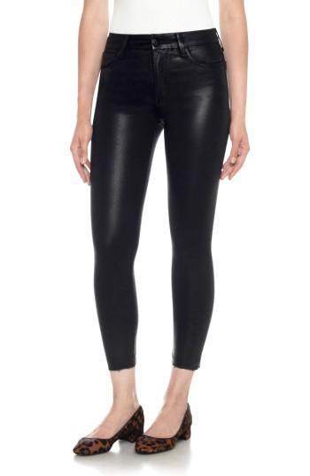 Women's Joe's Charlie Coated High Waist Ankle Skinny Jeans - Black