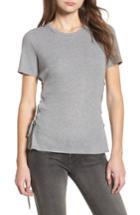 Women's Love, Fire Lace-up Tee - Grey