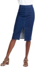 Women's J.crew Stretch Denim Pencil Skirt - Blue