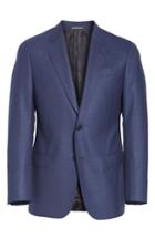 Men's Emporio Armani G Line Trim Fit Wool Blazer Us / 50 Eu S - Blue