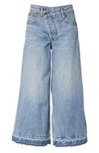 Women's Monse Shifted Zip Crop Wide Leg Jeans