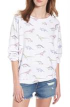 Women's Wildfox Dinos - Sommers Sweatshirt, Size - White
