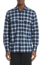 Men's Our Legacy Country Check Woven Shirt - Blue