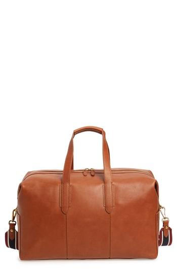 Men's J.crew Oar Stripe Weekend Bag - Brown