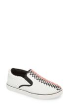 Women's Bernie Mev. Checkerboard Slip-on Sneaker Us / 37eu - White